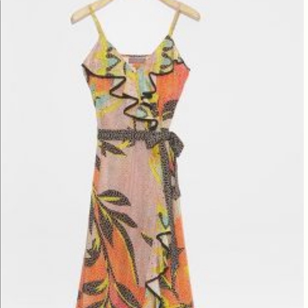 Kathryn wrap midi dress, Anthropolgie